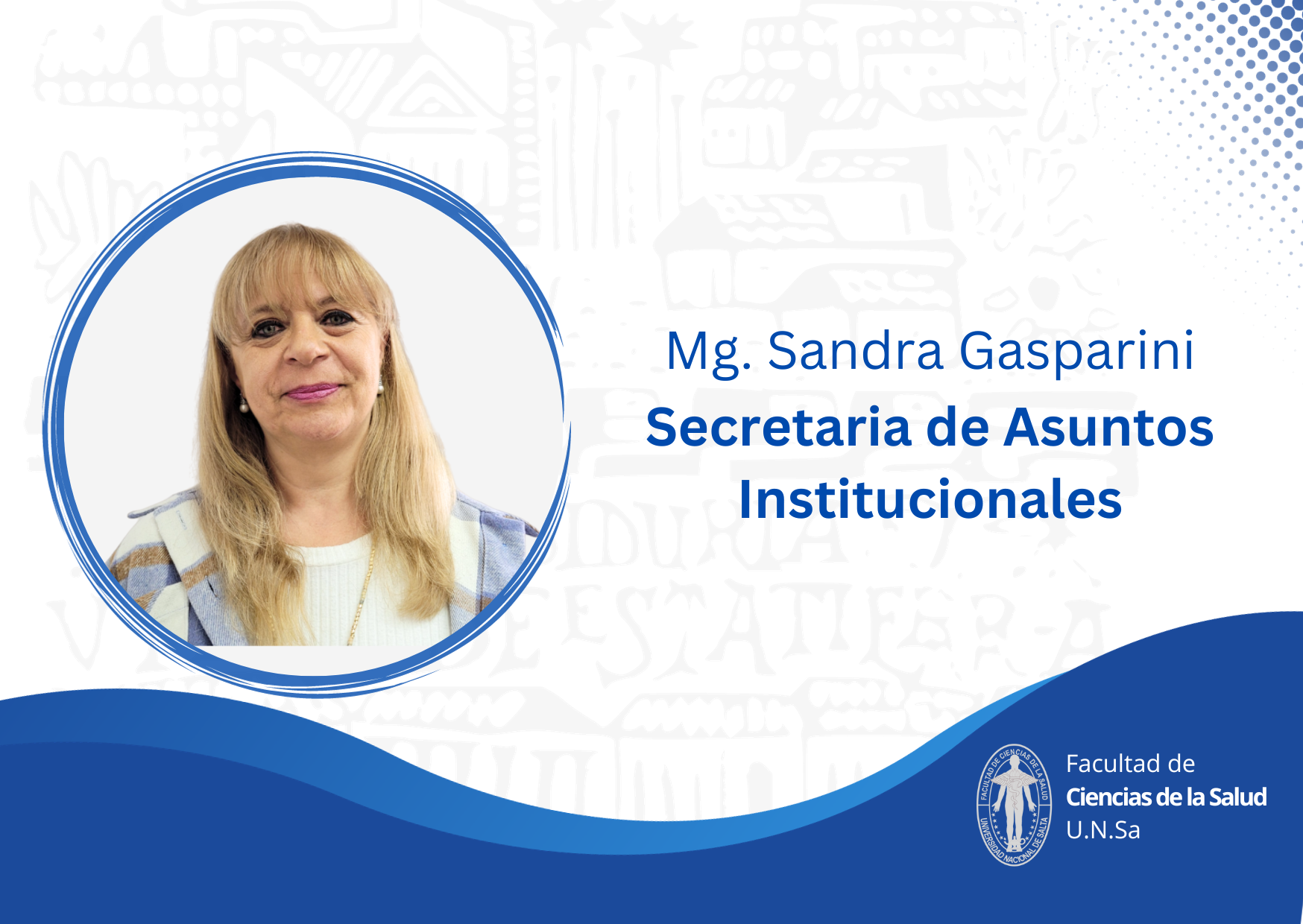 Sec. Institucional Mg. Sandra Gasparini