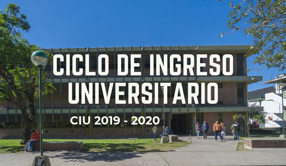 Ciclo de Ingreso Universitario 2019-2020